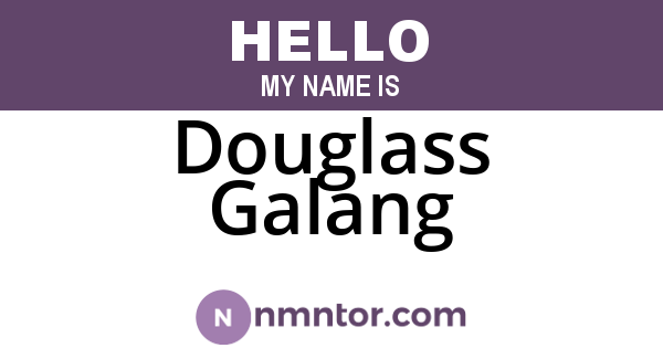 Douglass Galang