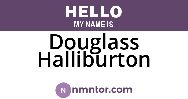 Douglass Halliburton