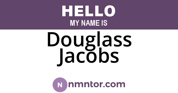 Douglass Jacobs