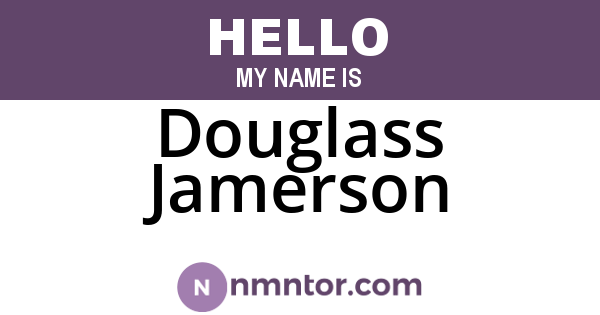Douglass Jamerson