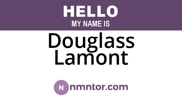 Douglass Lamont