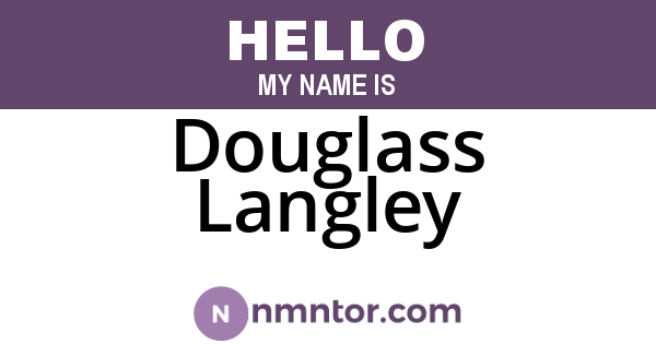 Douglass Langley