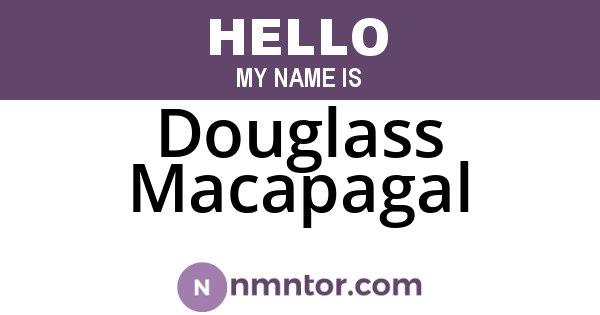 Douglass Macapagal