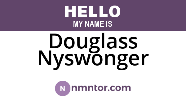 Douglass Nyswonger