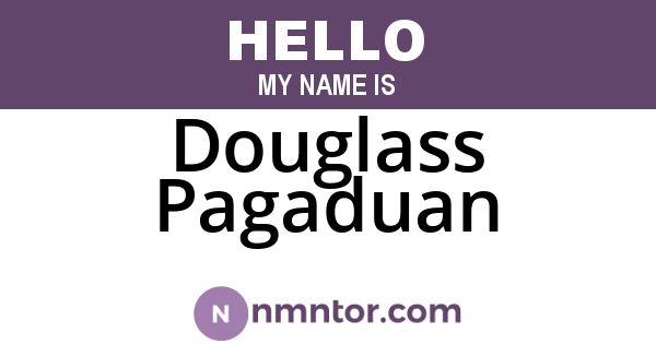 Douglass Pagaduan