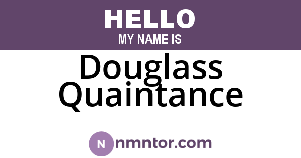 Douglass Quaintance