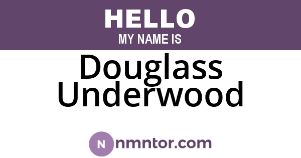 Douglass Underwood