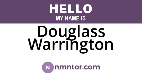 Douglass Warrington