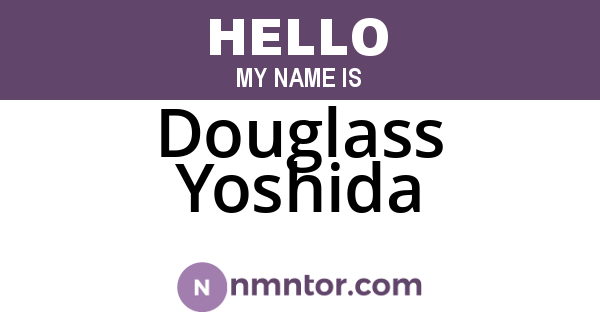 Douglass Yoshida