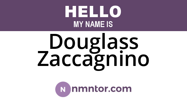 Douglass Zaccagnino