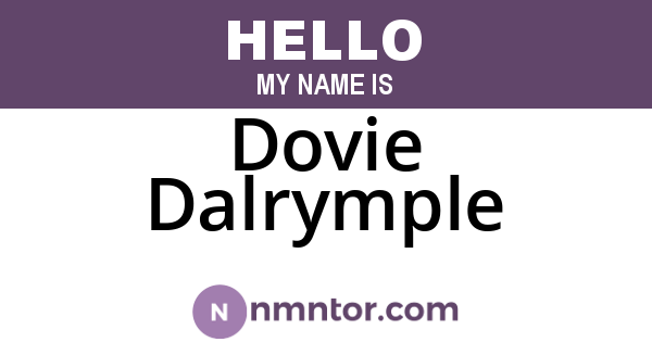 Dovie Dalrymple