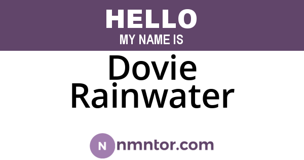 Dovie Rainwater