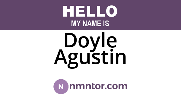 Doyle Agustin