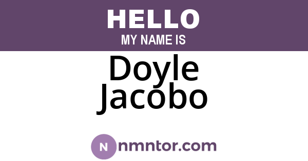 Doyle Jacobo