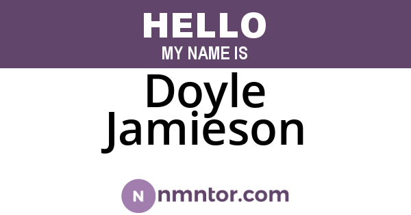 Doyle Jamieson