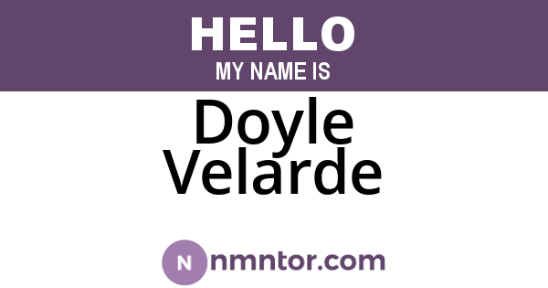 Doyle Velarde
