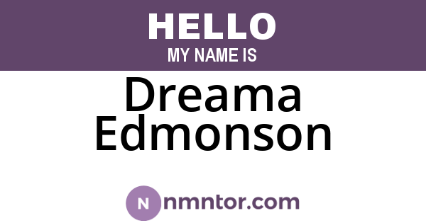 Dreama Edmonson