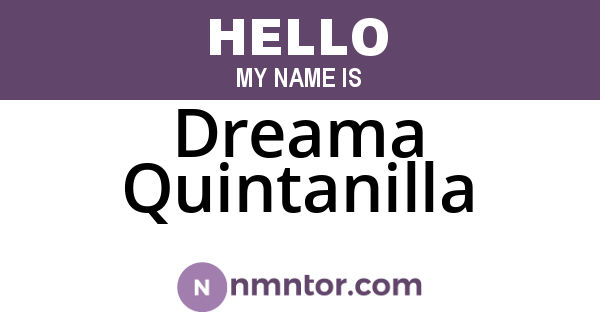 Dreama Quintanilla