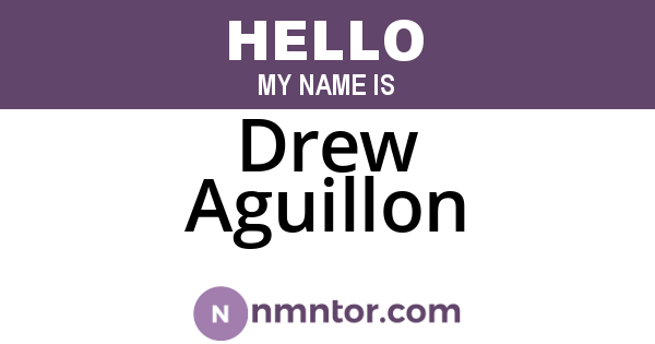 Drew Aguillon