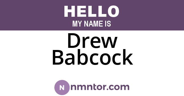 Drew Babcock
