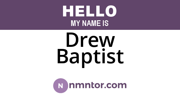 Drew Baptist