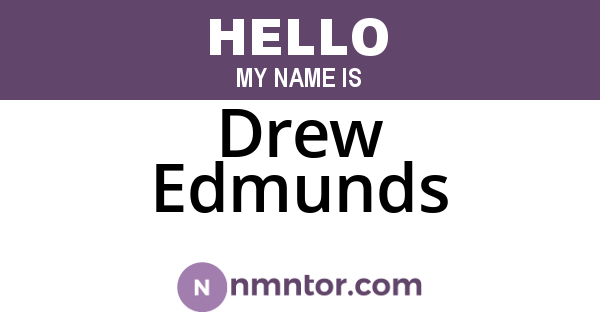 Drew Edmunds