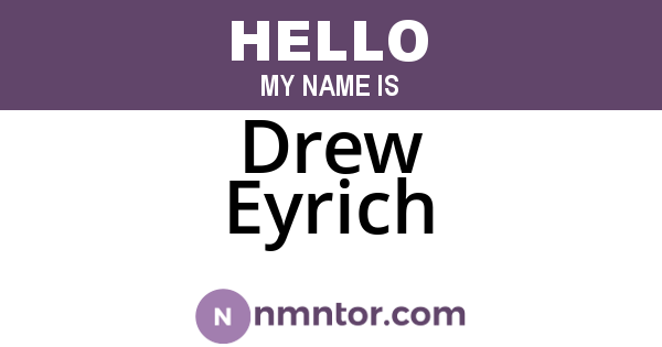Drew Eyrich