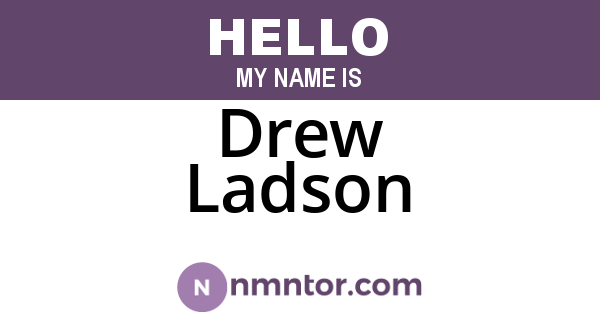 Drew Ladson