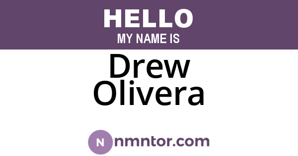 Drew Olivera