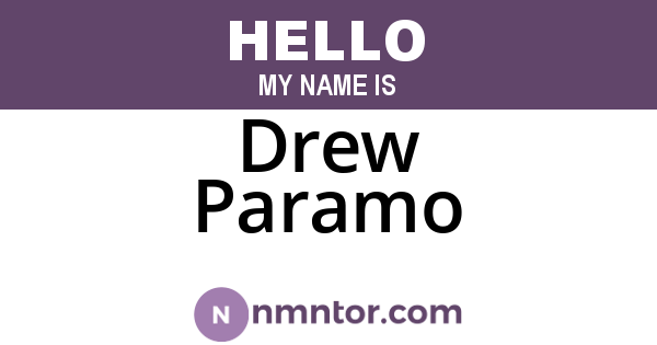 Drew Paramo