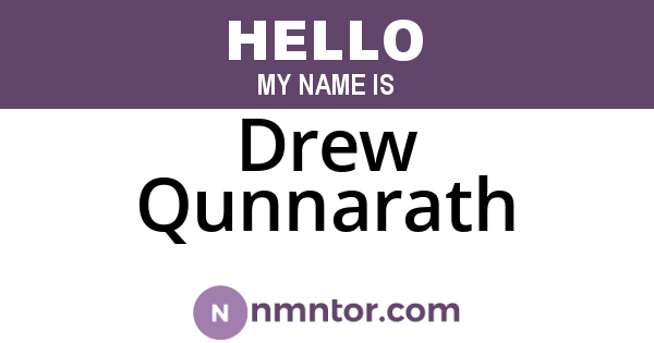 Drew Qunnarath