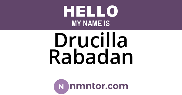 Drucilla Rabadan