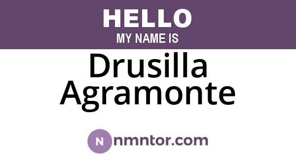 Drusilla Agramonte