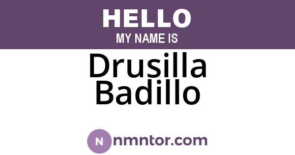 Drusilla Badillo