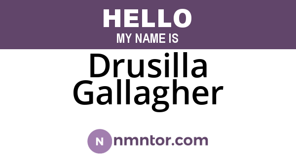 Drusilla Gallagher