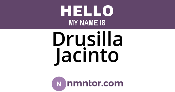 Drusilla Jacinto
