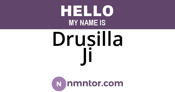 Drusilla Ji