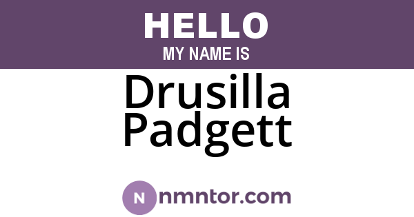 Drusilla Padgett