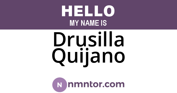 Drusilla Quijano