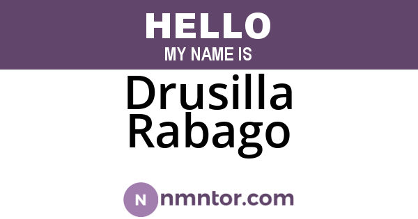 Drusilla Rabago