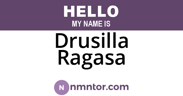 Drusilla Ragasa