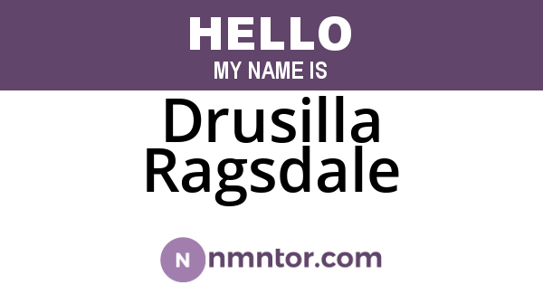 Drusilla Ragsdale