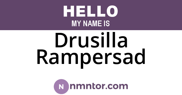 Drusilla Rampersad