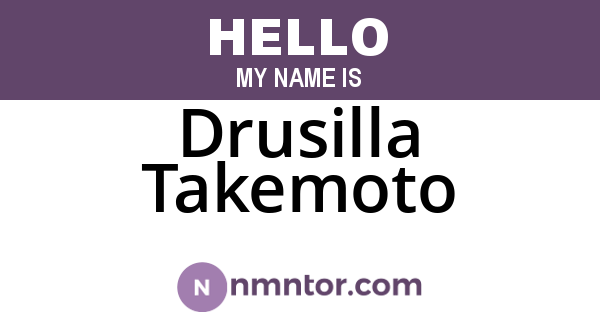 Drusilla Takemoto