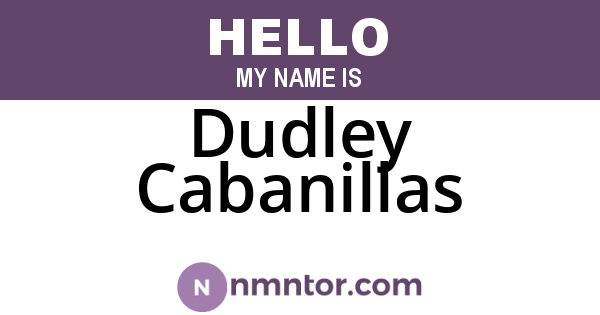 Dudley Cabanillas