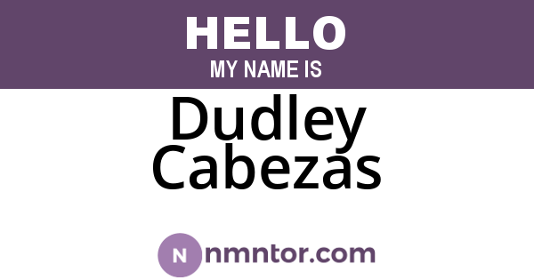 Dudley Cabezas