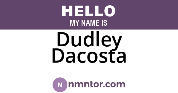 Dudley Dacosta