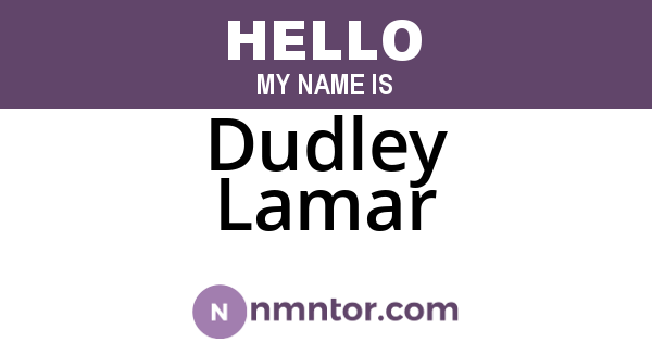Dudley Lamar