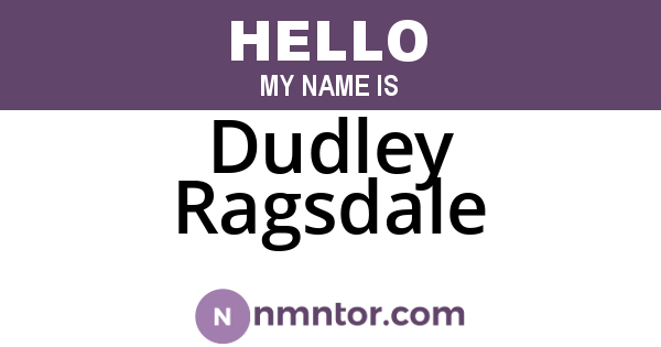 Dudley Ragsdale