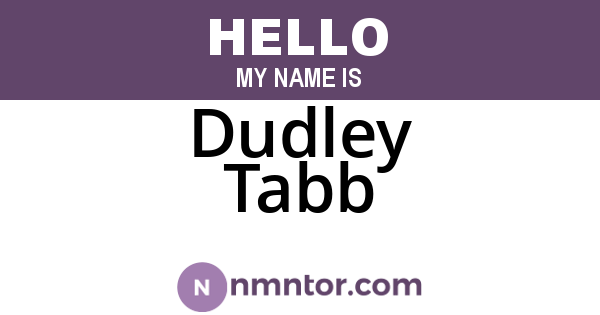 Dudley Tabb